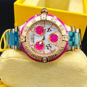 FIRM PRICE-ON SALE-INVICTA OYSTER CRYSTAL WATCH